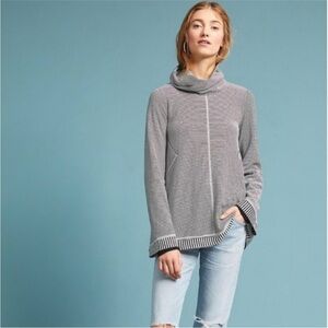 Anthropologie Maeve Tal Striped Cowl Neck Tunic Size M
